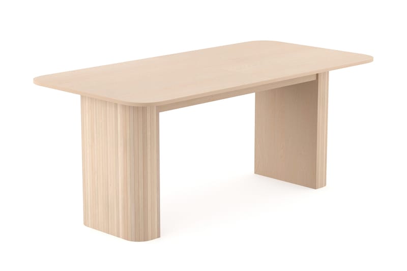 Kopparbo Matbord 180 cm Natur - Ljust vitlaserat ekträ - Möbler - Matplats - Matbord & köksbord
