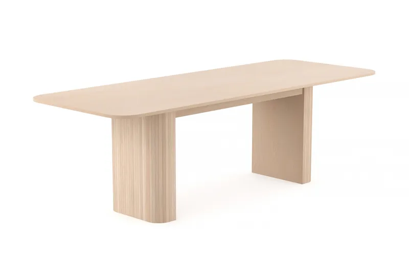 Kopparbo Matbord 180-240 cm Förlängningsbart - Ljust vitlaserat ekträ - Möbler - Matplats - Matbord & köksbord