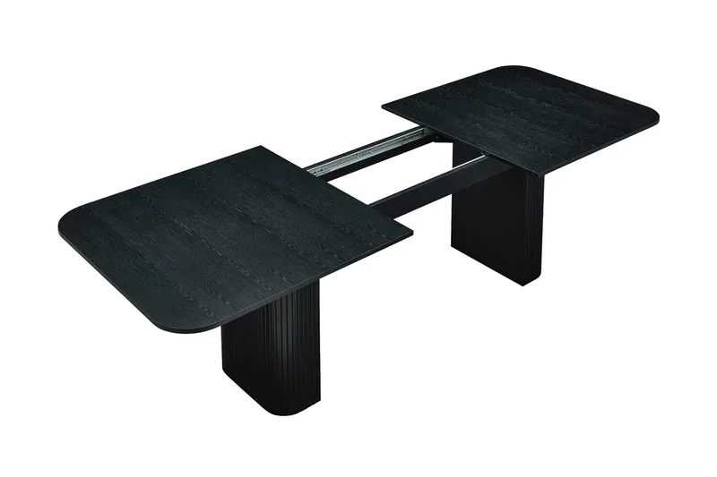 Kopparbo Matbord 200-260 cm Förlängningsbart - Svart trä - Möbler - Matplats - Matbord & köksbord