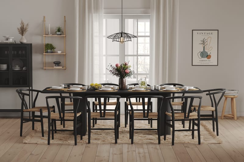 Kopparbo Matbord 200-260 cm Svart - Svart trä - Möbler - Matplats - Matbord & köksbord