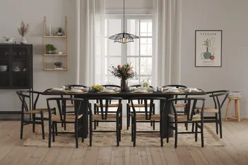 Kopparbo Matbord 200-260 cm Förlängningsbart - Svartlaserad ek - Möbler - Matplats - Matbord & köksbord