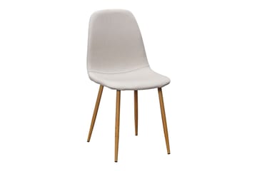 Ratliff Matbord 180 cm Förlängningsbart med illäggsskiva +  6 st Nibe stol beige med ek ben - Vit/Beige - Möbler - Matplats - Matgrupp & matbord med stolar