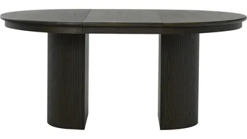 Råvika Matbord Förlängningsbar Rund 120-220 cm - Brun - Möbler - Matplats - Matbord & köksbord