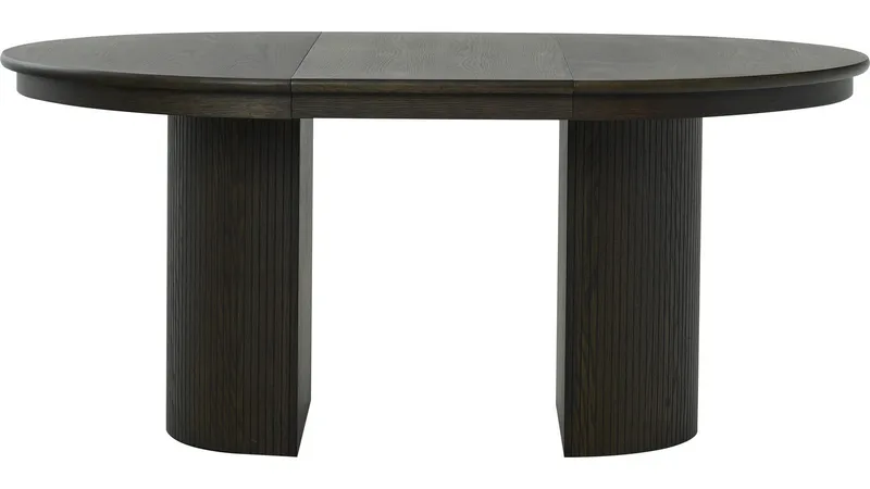 Råvika Matbord Förlängningsbar Rund 120-220 cm - Brun - Möbler - Matplats - Matbord & köksbord