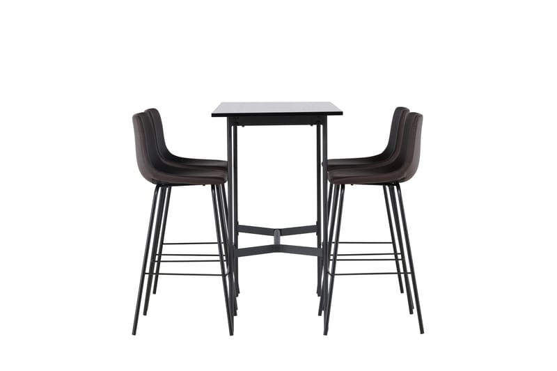 Rax Matgrupp 120 cm Rektangulär med 4 Alexi stolar - Svart - Möbler - Matplats - Matgrupp & matbord med stolar