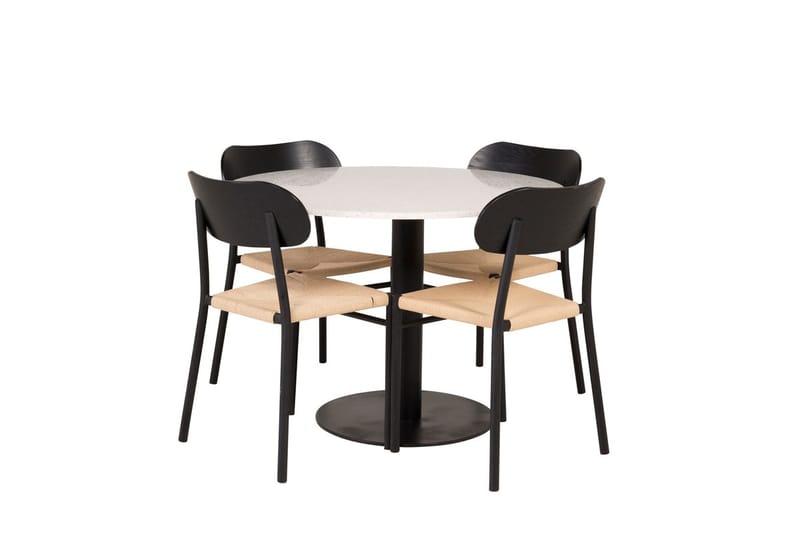 Razzia Matbord 106 cm med 4 Polly Matstol - Möbler - Matplats - Matgrupp & matbord med stolar