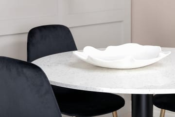 Razzia Matbord 106 cm med 4 Polar Köksstol Sammet - Möbler - Matplats - Matgrupp & matbord med stolar