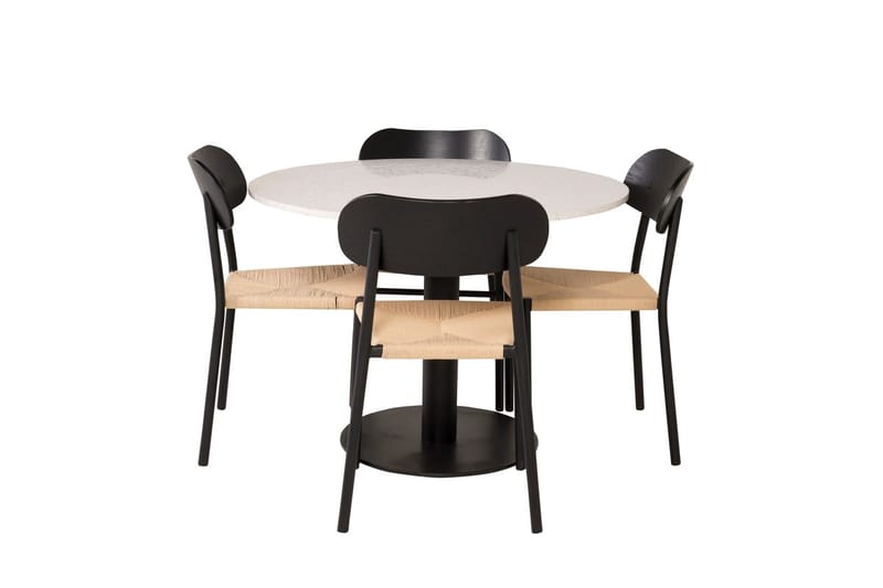 Razzia Matbord 106 cm med 4 Polly Matstol - Möbler - Matplats - Matgrupp & matbord med stolar