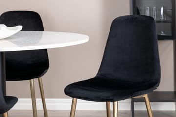 Razzia Matgrupp 106 cm Rund + 4 Pontus Matstolar - Möbler - Matplats - Matgrupp & matbord med stolar