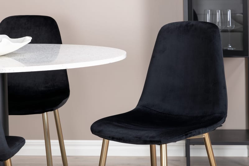Razzia Matgrupp 106 cm Rund + 4 Pontus Matstolar - Möbler - Matplats - Matgrupp & matbord med stolar