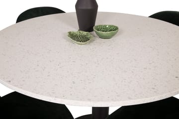 Razzia Matgrupp 106 cm Rund med 4 Velvet stolar - Möbler - Matplats - Matgrupp & matbord med stolar