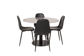 Razzia Matgrupp 106 cm Rund med 4 Polar stolar