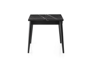 REGINIA Matbord 80 cm Kvadratisk Svart Marmor