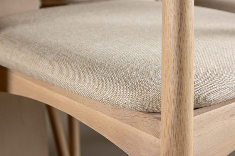 Rektangulär Matgrupp Tyresö 220 cm med 6 Ven Stolar - Natur/whitewash - Möbler - Matplats - Matgrupp & matbord med stolar