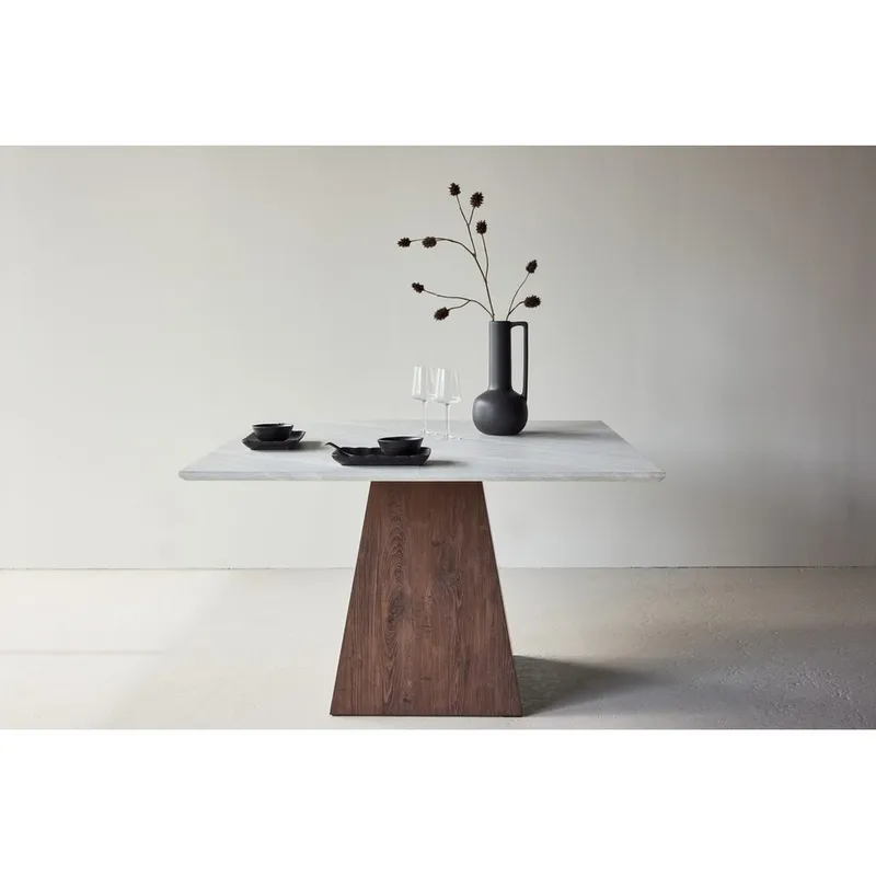 Rektangulärt matbord Cael - Ljusgrå - Möbler - Matplats - Matbord & köksbord