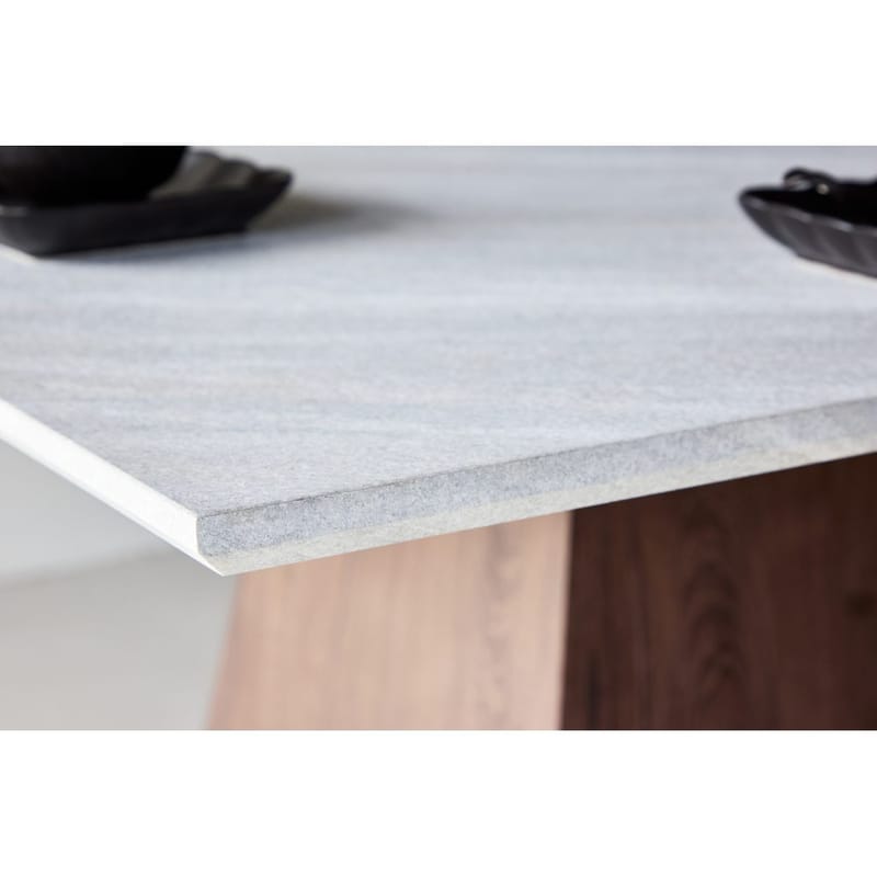 Rektangulärt matbord Cael - Ljusgrå - Möbler - Matplats - Matbord & köksbord