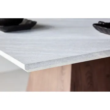 Rektangulärt matbord Cael - Ljusgrå - Möbler - Matplats - Matbord & köksbord