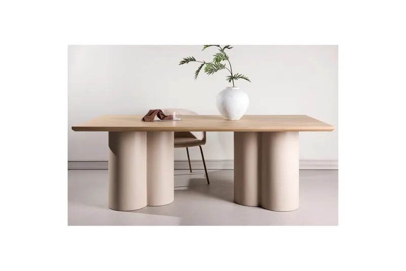 Rektangulärt matbord Olivia - Beige, 210x100x75 - Möbler - Matplats - Matbord & köksbord