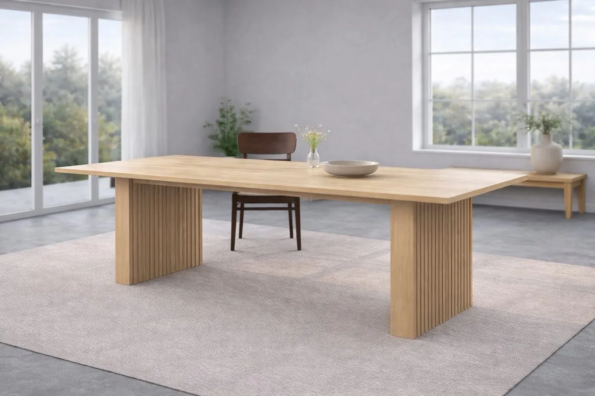 Rektangul&auml;rt Matbord VIND Humle 200 cm - Natur