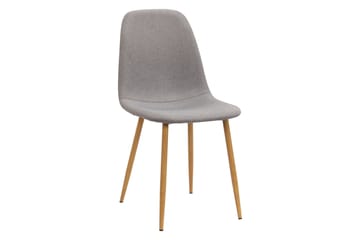 Richeto Matbord 180 cm ek +  6 st Nibe stol grå med ek ben - Natur/Grå - Möbler - Matplats - Matgrupp & matbord med stolar