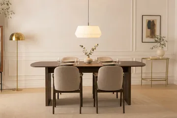 Richeto Matbord 180 cm Rökt Ek med 4 Reciclar Matstolar - Rökt ek - Möbler - Matplats - Matgrupp & matbord med stolar