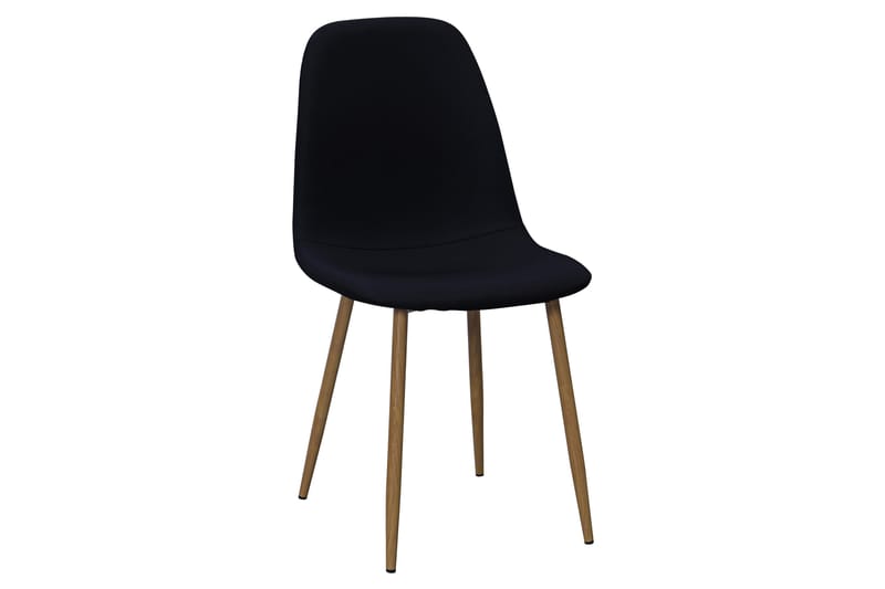 Richeto Matbord 210 cm ek +  6 st Nikolas stol svart med ek ben - Natur/Svart - Möbler - Matplats - Matgrupp & matbord med stolar