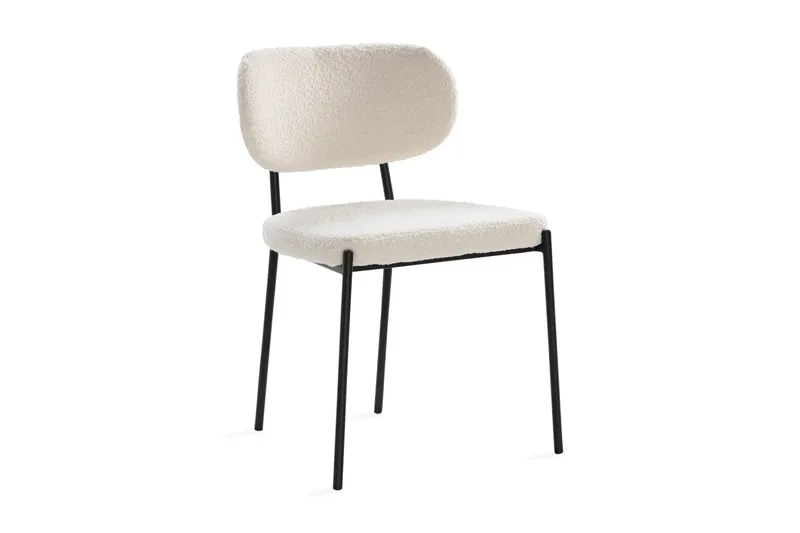 Richeto Matbord 210 cm med 6 st Gemmiano Stolar i Teddy - Brun, Vit - Möbler - Matplats - Matgrupp & matbord med stolar