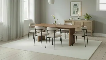 Richeto Matbord 240 cm med 6 Lucy Matstolar - Ek - Möbler - Matplats - Matgrupp & matbord med stolar
