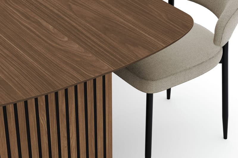 Richeto Matbord 240 cm med 6 Sawako Stolar - Ek - Möbler - Matplats - Matgrupp & matbord med stolar