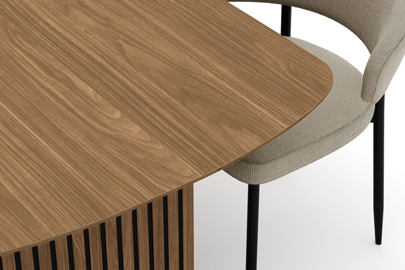 Richeto Matbord 240 cm med 6 Sawako Stolar - Natur - Möbler - Matplats - Matgrupp & matbord med stolar