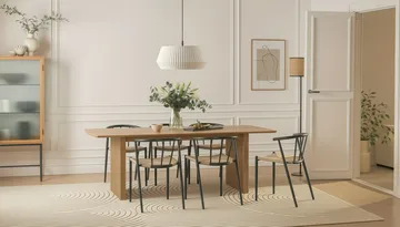 Richeto Matbord 240 cm med 6 Winston Matstolar - Ek - Möbler - Matplats - Matgrupp & matbord med stolar