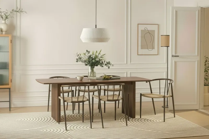 Richeto Matbord 240 cm med 6 Winston Matstolar - Rökt ek - Möbler - Matplats - Matgrupp & matbord med stolar