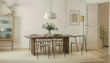 Richeto Matbord 240 cm med 6 Winston Matstolar - Rökt ek - Möbler - Matplats - Matgrupp & matbord med stolar