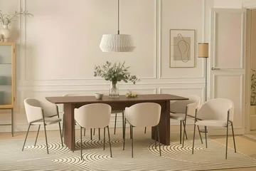 Richeto Matbord 240 cm med 8 Filip Matstolar - Rökt ek - Möbler - Matplats - Matgrupp & matbord med stolar