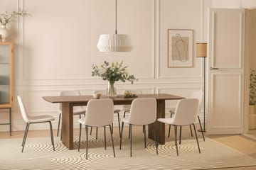 Richeto Matbord 240 cm med 8 Katy Matstolar - Rökt ek - Möbler - Matplats - Matgrupp & matbord med stolar