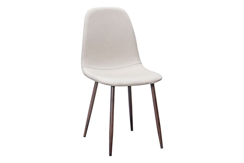 Richeto Matbord Rökt Ek 180 cm valnöt +  6 st Nikolas stol beige med valnöt ben - Brun/Beige - Möbler - Matplats - Matgrupp & matbord med stolar