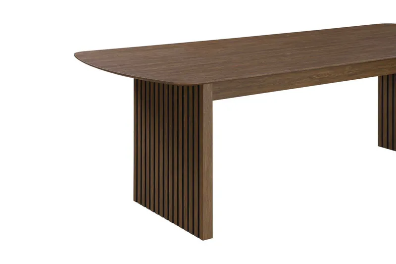 Richeto Matbord Rökt Ek 210 cm - Brun / Ribbad - Möbler - Matplats - Matbord & köksbord