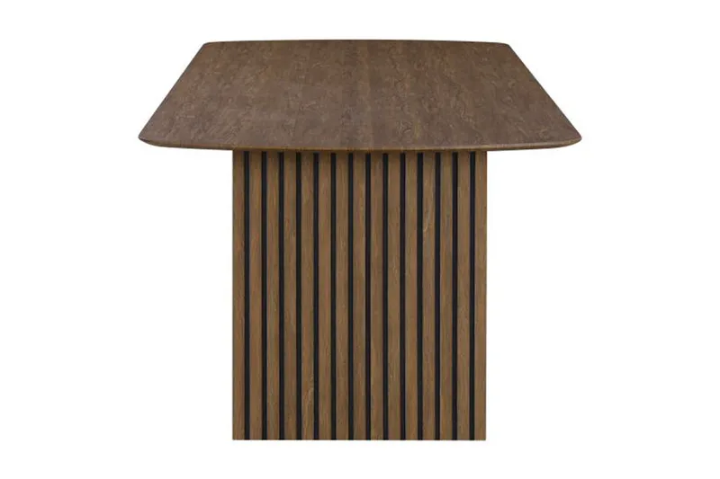 Richeto Matbord Rökt Ek 210 cm - Brun / Ribbad - Möbler - Matplats - Matbord & köksbord