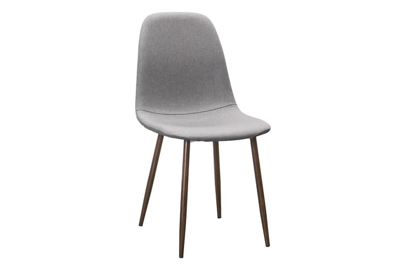 Richeto Matbord Rökt Ek 210 cm valnöt +  6 st Nikolas stol grå med valnöt ben - Brun/Grå - Möbler - Matplats - Matgrupp & matbord med stolar
