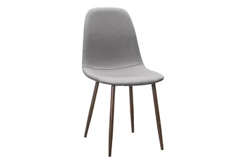 Richeto Matbord Rökt Ek 210 cm valnöt +  6 st Nibe stol grå med valnöt ben - Brun/Grå - Möbler - Matplats - Matgrupp & matbord med stolar