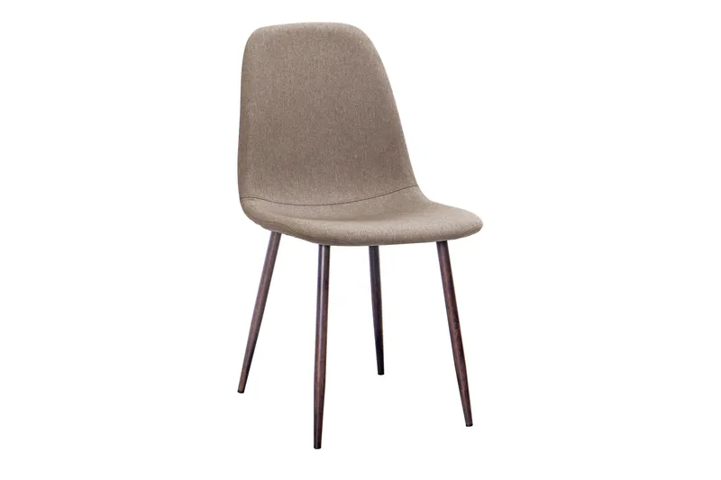 Richeto Matbord Rökt Ek 210 cm valnöt +  8 st Nibe stol brun med valnöt ben - Brun - Möbler - Matplats - Matgrupp & matbord med stolar