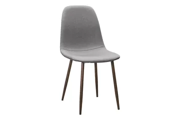 Richeto Matbord Rökt Ek 210 cm valnöt +  8 st Nibe stol grå med valnöt ben - Brun/Grå - Möbler - Matplats - Matgrupp & matbord med stolar