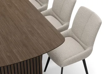 Richeto Matgrupp 180 cm med 6 Mora Snurrstolar - Rökt ek - Möbler - Matplats - Matgrupp & matbord med stolar