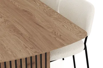 Richeto Matgrupp 240 cm med 6 Gemmiano Matstolar - Ek - Möbler - Matplats - Matgrupp & matbord med stolar