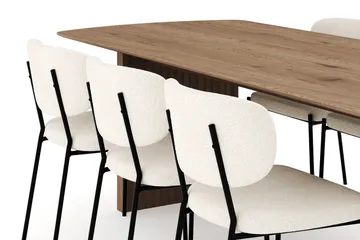 Richeto Matgrupp 240 cm med 6 Gemmiano Matstolar - Ek - Möbler - Matplats - Matgrupp & matbord med stolar