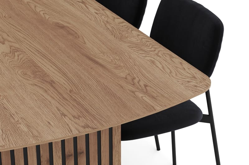 Richeto Matgrupp 240 cm med 6 Lowe Matstolar - Naturlig finish - Möbler - Matplats - Matgrupp & matbord med stolar