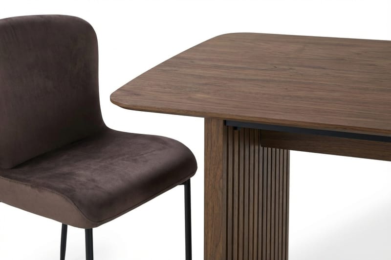 Richeto Matgrupp Rökt Ek 210 cm med 6 Elsie Matstolar - Rökt ek/Brun - Möbler - Matplats - Matgrupp & matbord med stolar