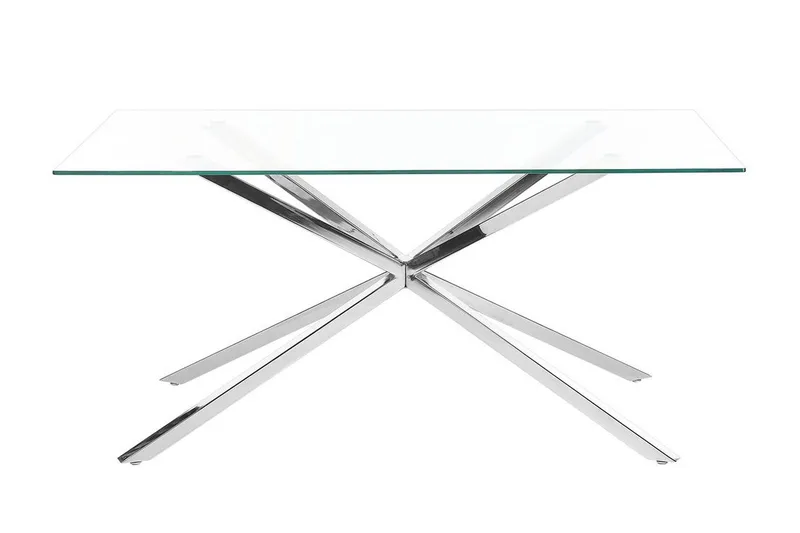 Rimbey Matbord 90x160 cm - transparent/Silver - Möbler - Matplats - Matbord & köksbord