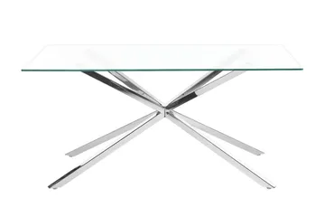 Rimbey Matbord 90x160 cm - transparent/Silver - Möbler - Matplats - Matbord & köksbord