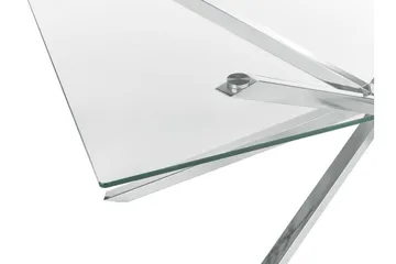Rimbey Matbord 90x160 cm - transparent/Silver - Möbler - Matplats - Matbord & köksbord